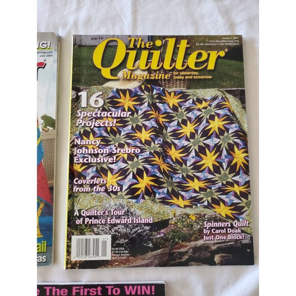 5 Quilting Magazines 3 The Quilter & 2 $100000 Quilting Challenge Lot 2001-2006 - Picture 4 of 10